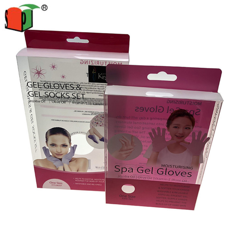 High quality package box cosmetic box clear folding plastic boxes 