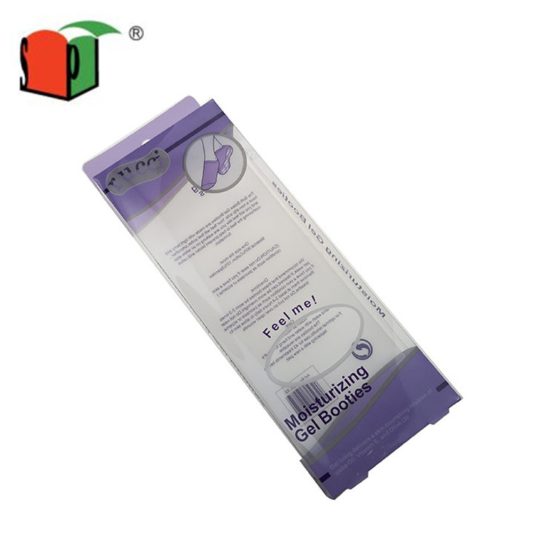 Custom logo plastic pvc clear folding packaging box 