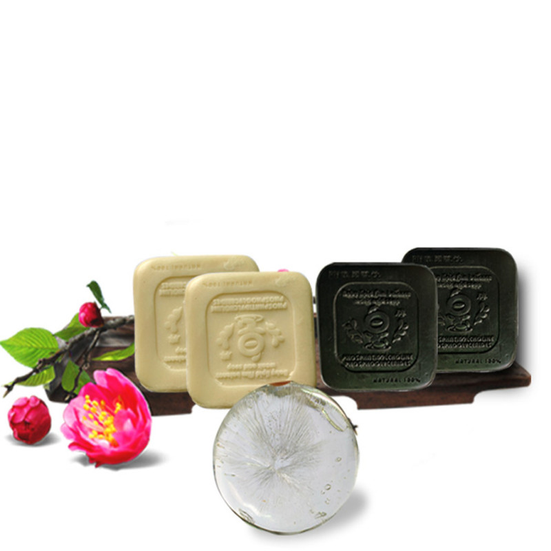 Natural Flower& crystal amino acid soap