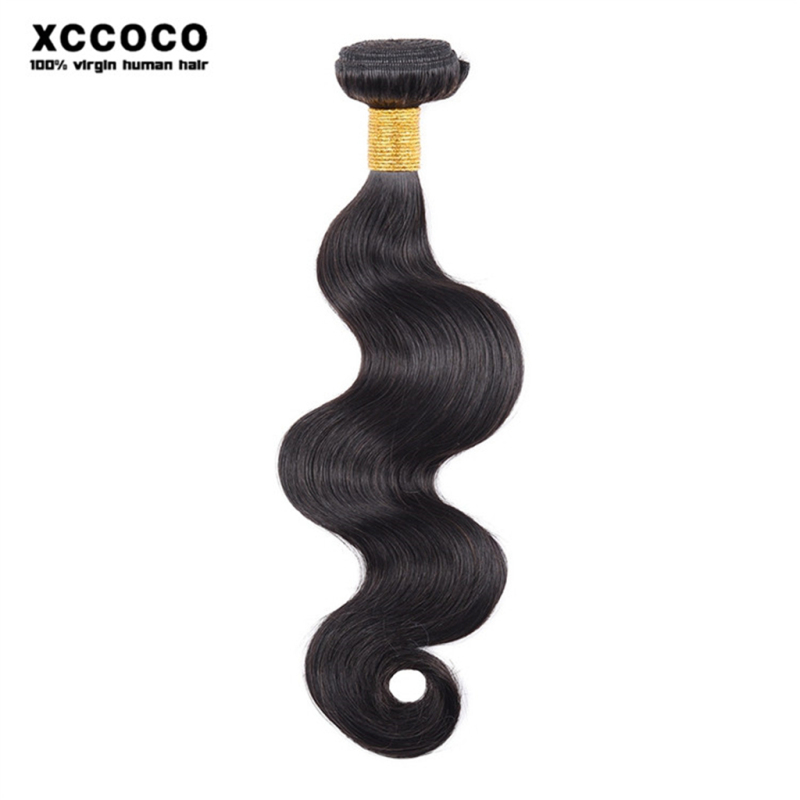 Color 1B# Body Wave Brazilian Cuticle Aligned Hair Bundles