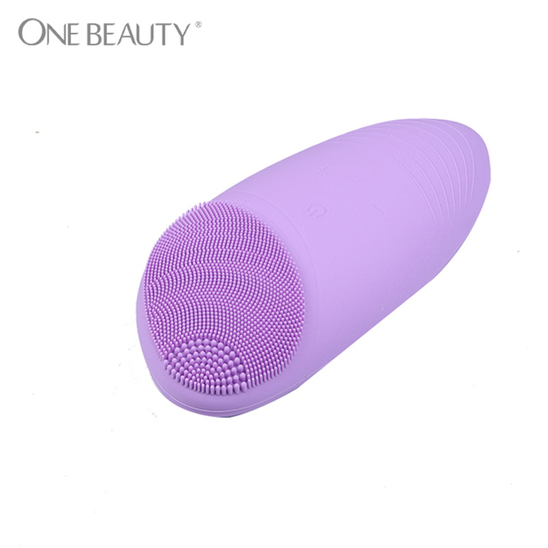 2018 New Waterproof Warm Eye Massage and Silicone Facial Cleansing Brush