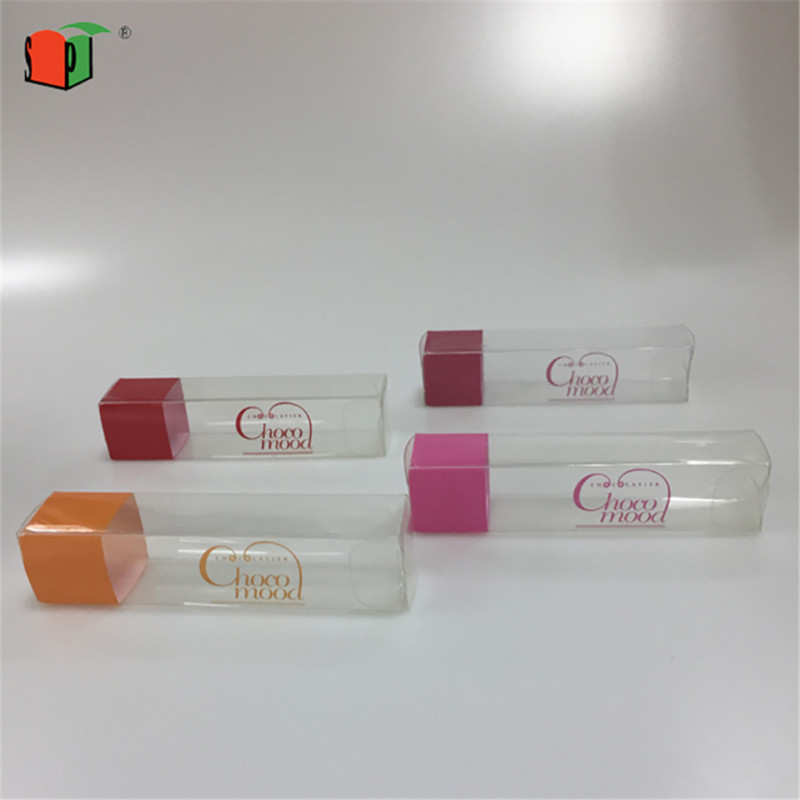 factory made PET / PVC plastic packaging box for cosmetics 
