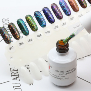 Missgel manicure nail art soak off silver uv glitter gel nail polish 2891-YGJ 