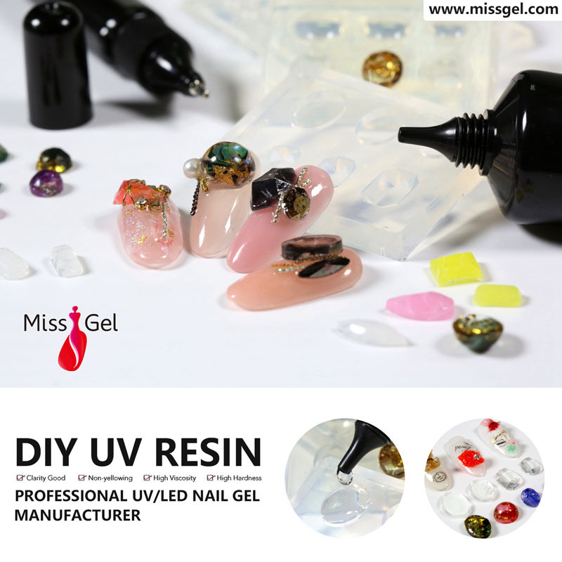 Missgel DIY clear crystal uv resin gloss hard