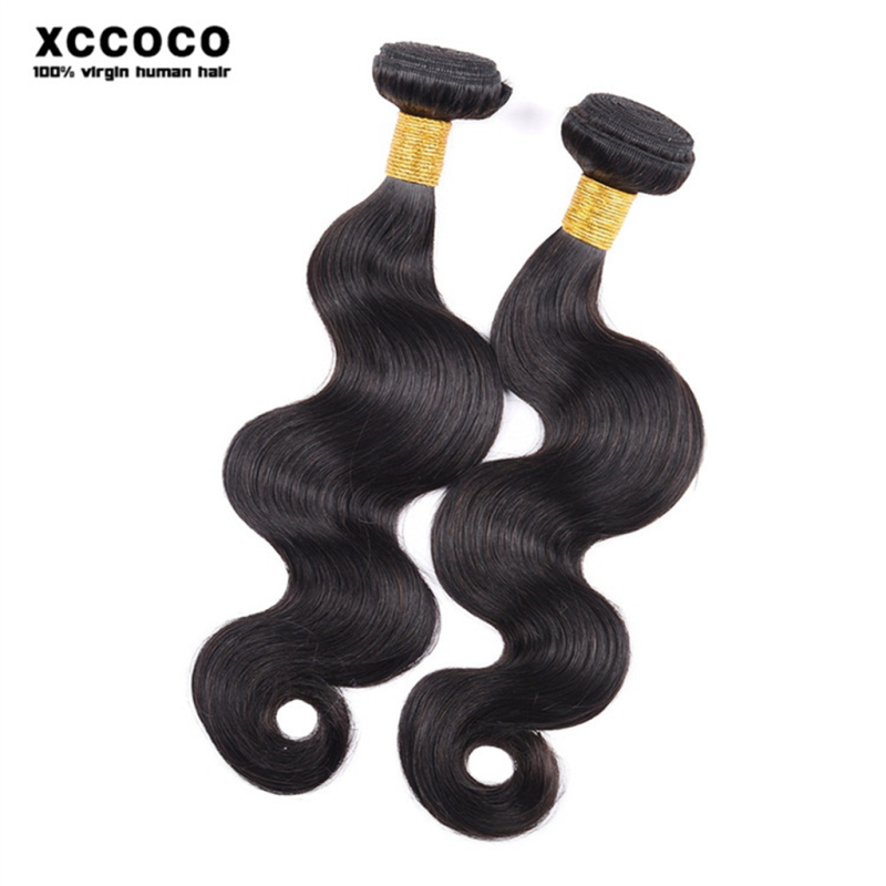 Color 1B# Body Wave Brazilian Cuticle Aligned Hair Bundles