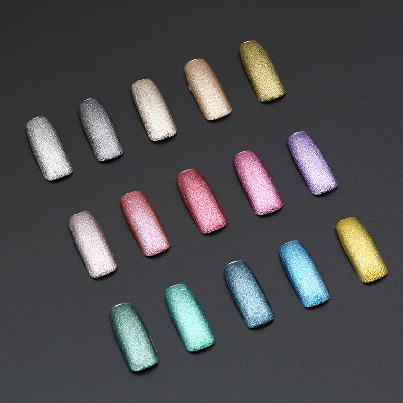 Missgel wholesale nail art cosmetic led uv nail gel polish glitter 