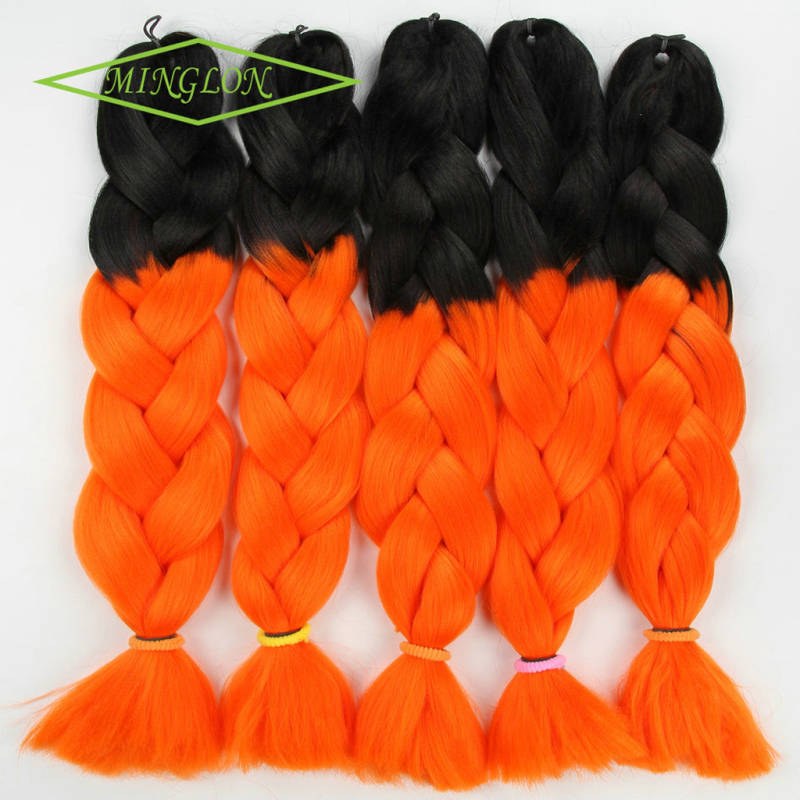 Freetresses Braid Hair Extensions Ombre Two Tone Color Synthetic Braiding Hair 