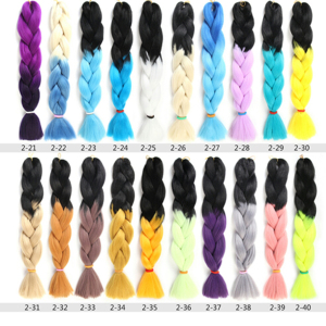 Synthetic Ombre Jumbo Braiding Hair Extensions 