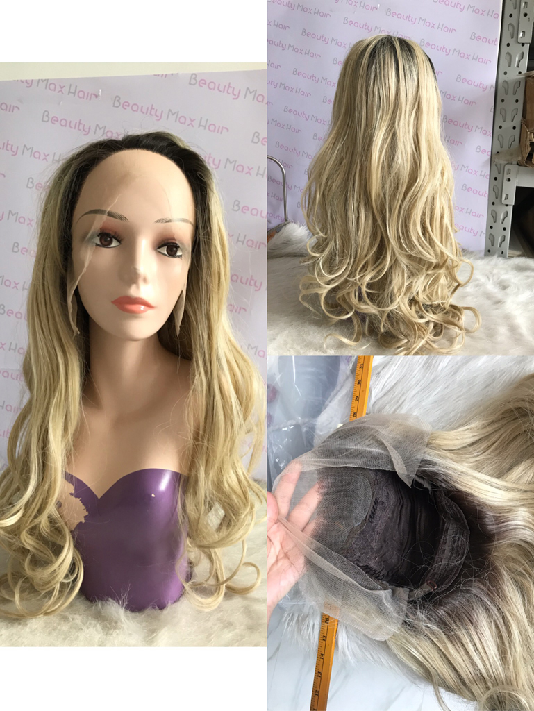 Hot sale Japanese fiber braided lace wig for black women synthetic hair braided wigs top quality synthetic wig 