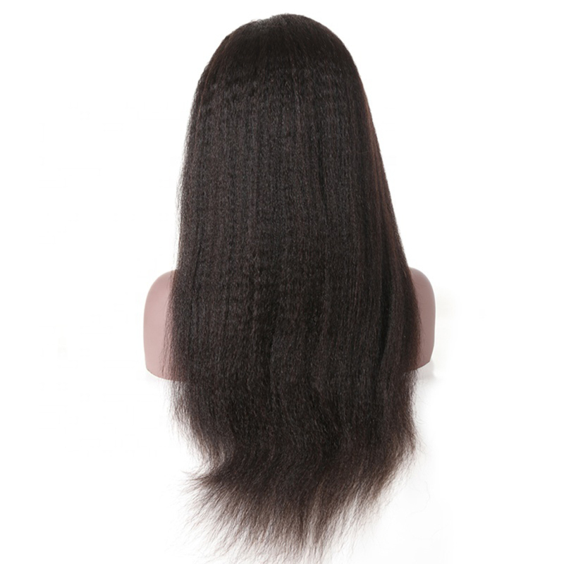 Ali Queen 100% human hair kinky straight full lace wig virgin remy human hair