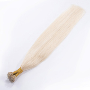 Real hair nano ring wire hair extension rod hair extension bundle exotic wind wig in Europe and America