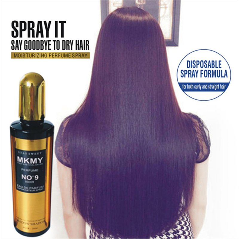 Wholesale oem protein natural moisturizing silky fiber private label heat protection taft hair treatment shine spray 