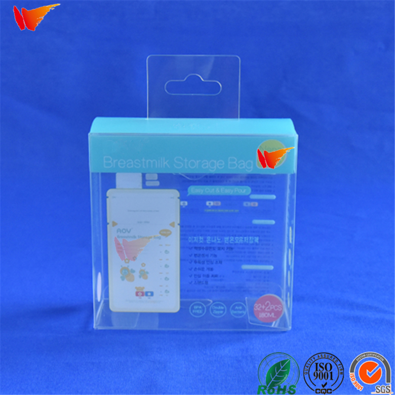 wanli brand custom PET pp pvc environmental protection material clear feeding-bottle packaging box 