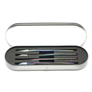 Straight And Curved Stainless Steel Tweezers Eyelash Extension Curved Tweezers for Eyelashes