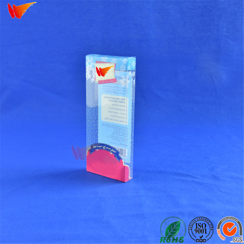 wanli brand pvc pet pp material cosmetic box printed makeup brush set packaging custom box 