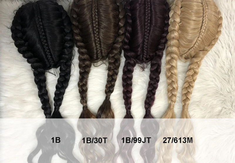 Japanese fiber swiss lace high temperature resistant Bohemian Dutch Braid Lace Wigs 