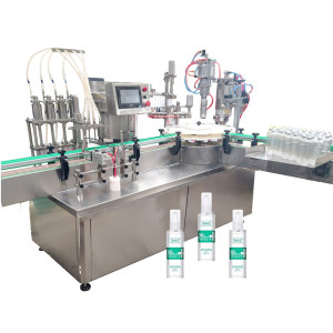 Automatic 75% Alcohol Disinfection Body Spray Filling Machine and Labeling Machine 