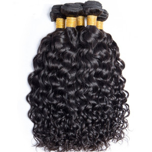 Unprocessed Virgin Water Wave Bundles Hair Weave Soft and Natural Brazilian Human Hair 