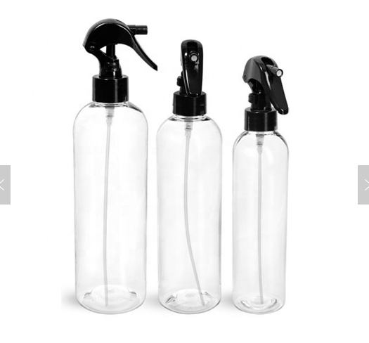 Wholesale Custom Empty Clear Plastic Body Mist Refill Alcohol Spray Bottle