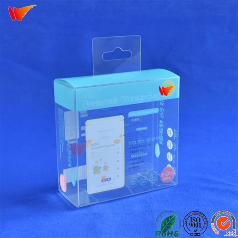 wanli brand custom PET pp pvc environmental protection material clear feeding-bottle packaging box 