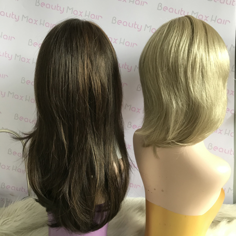 Top quality handmade Fine mono lace front hair wigs for women Japanese High Temperature resistance fiber mono wig 