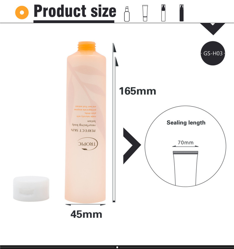200ml Facial Cleanser Shampoo Cosmetic Plastic Hose Packaging OEM/ODM
