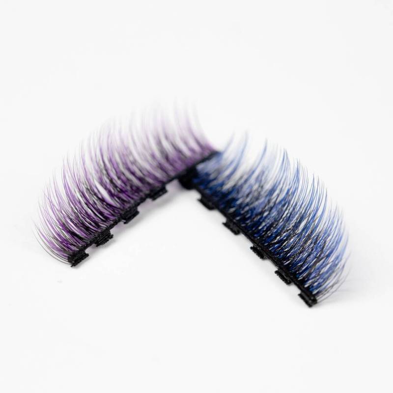 liruijie 2020 new magnetic lashes 3D mink colorful mink eyelashes with wholesale price