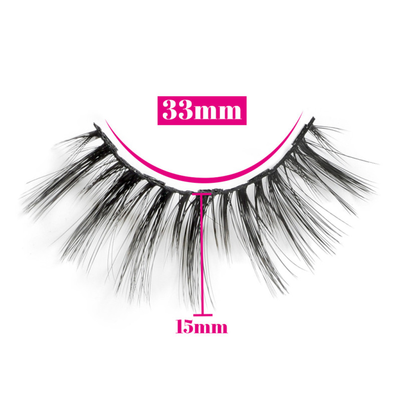 Custom Eyeliner New Design Magnetic Lashes 3d Reusable 5 Magnets Eyelash