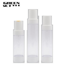 80ml OEM ODM Plastic half cover Airless Pump Bottle with Duck Mouth Airless bottle 