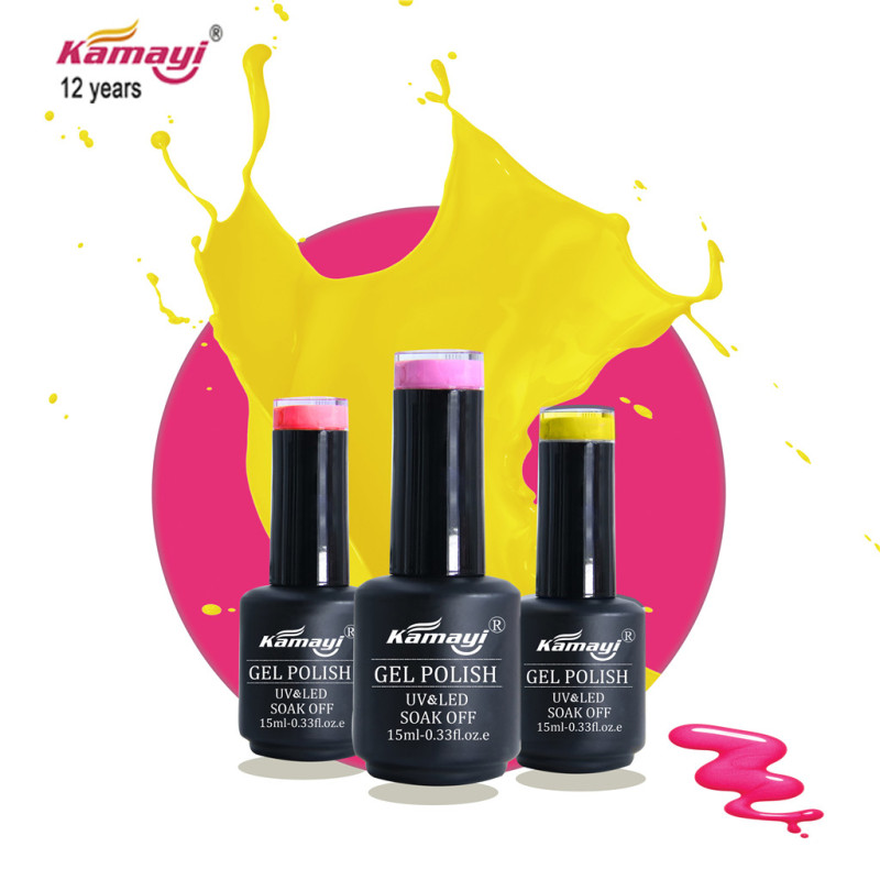 Kamayi popular colors no smell high quality non-toxic OEM/ODM uv gel nail gel nail polish 