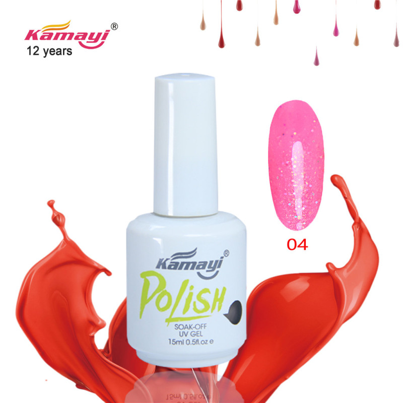 Kamayi Factory supplier Wholesale UV soak off nail neon color gel polish free samples worldwide 