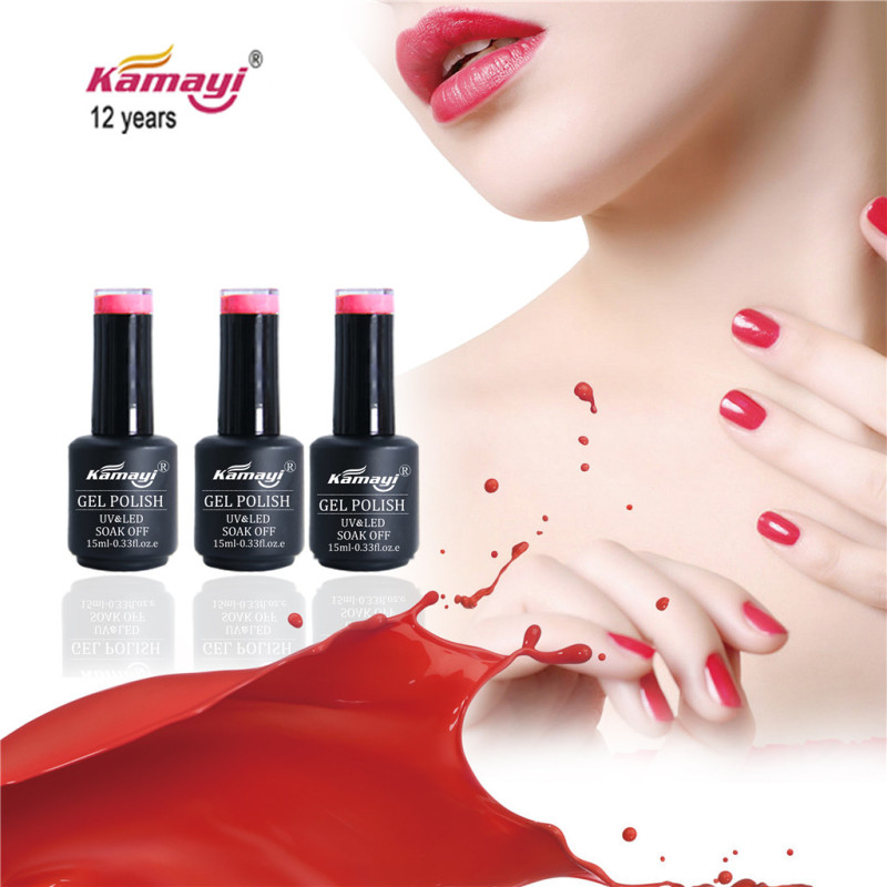 Kamayi popular colors no smell high quality non-toxic OEM/ODM uv gel nail gel nail polish 