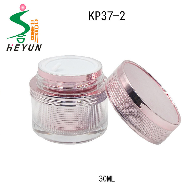 30,50ML volume cosmetic use pet jar, plastic Acrylic cream jar, pet plastic jar