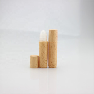 Printed Wooden Cosmetics Packaging Customized Empty Plastic Deodorant Roll On Bottle