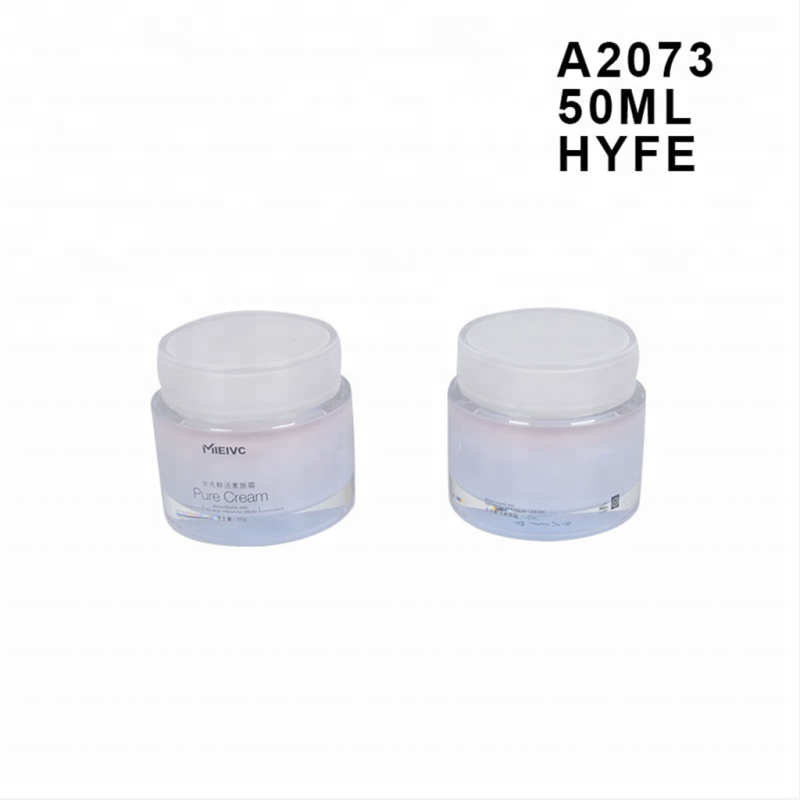 50ML empty acrylic plastic round shape hand cream face cream jar container