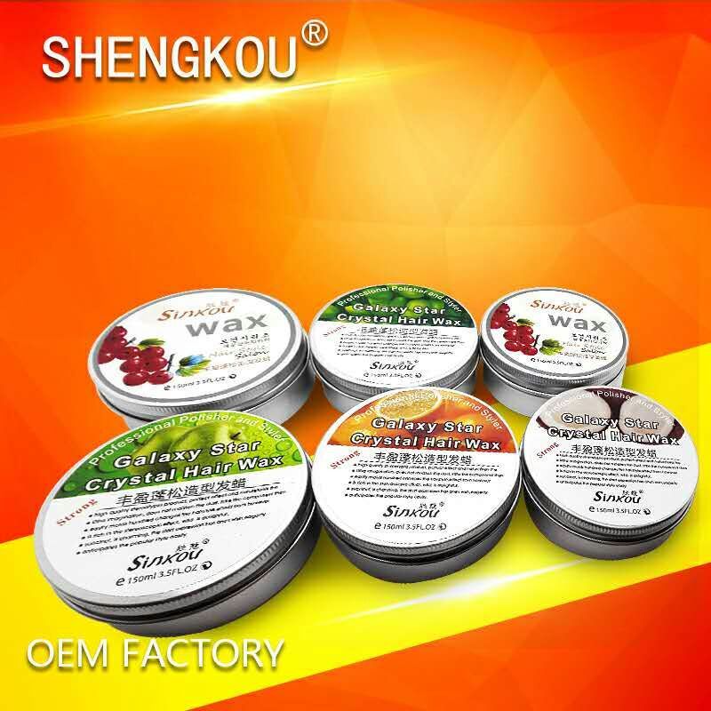 Wholesale  coconut scent hair styling wax for men edge control hair shine products