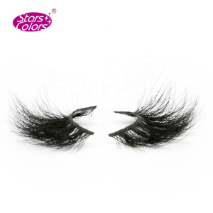 Custom Own Brand thick dramatic eyelashes 3d 25mm mink eyelashes with eyelash packaging 