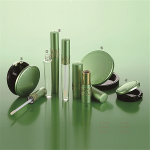 green color empty cosmetic packaging wholesale 