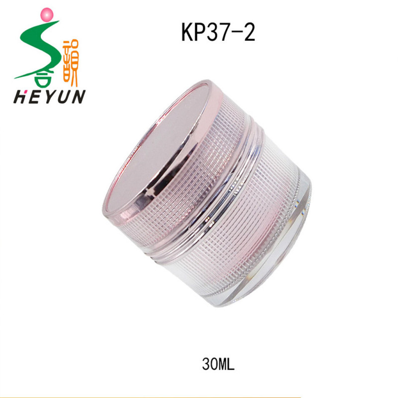 30,50ML volume cosmetic use pet jar, plastic Acrylic cream jar, pet plastic jar