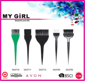 MY GIRL newest fashionable design Tint Needle Hair Dye Brush hair salon plastic dye tint brush,comb brush,hair coloring brush 