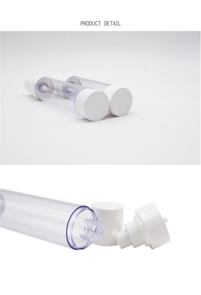 80ml OEM ODM Plastic half cover Airless Pump Bottle with Duck Mouth Airless bottle 