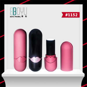 cosmetic lipstick tube packaging with lip design 