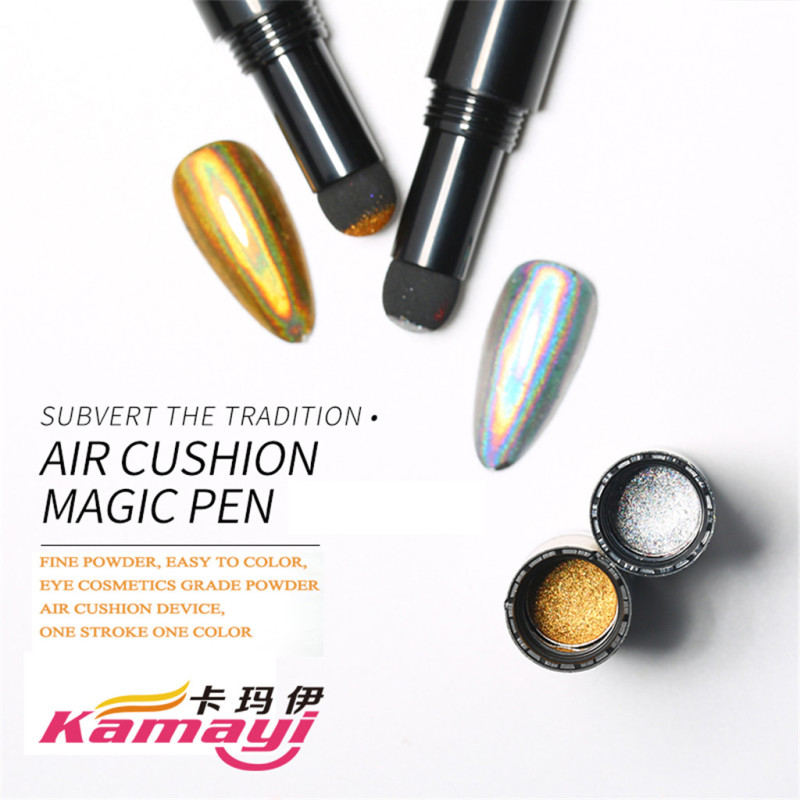 Kamayi Hot Sale Laser Gold Silver Air Cushion Magic Nail Art Pen