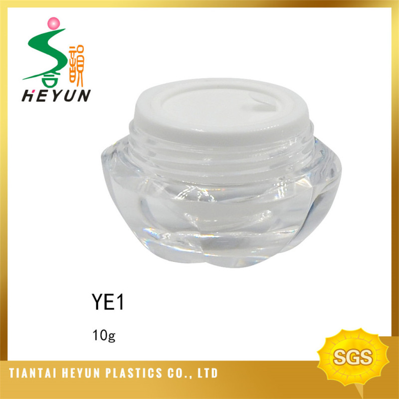 2017 High Quality Cosmetic Container 5g 10g Container Plastic Cosmetic Cream Jar and Bottle