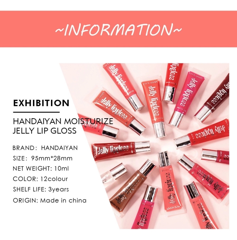 H1001 candy color jelly lip gloss lip care cosmetics factory supplier direct sales 