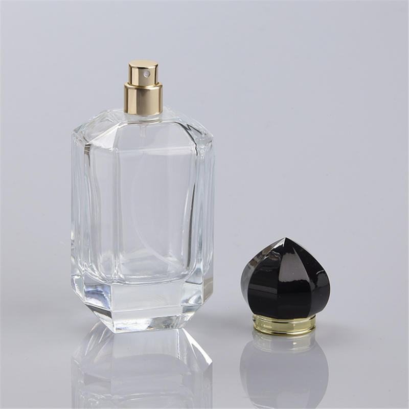 empty luxury gradient ramp black glass wholesale perfume bottles 