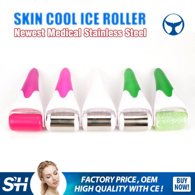 Derma rolling system skin cooling ice roller for face 
