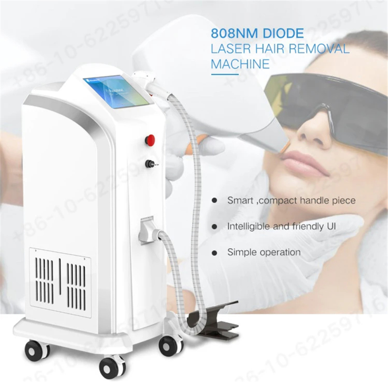3 in 1 Wavelength for All Skin Types Diode Laser 808nm Permanent Hair Removal Beauty Equipment 
