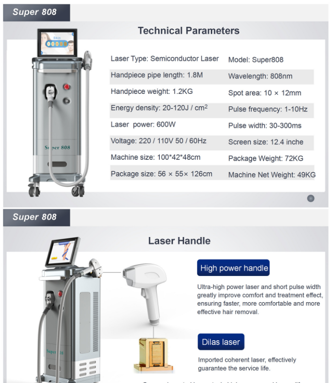 effective 808 diode laser fda approved hair removal with nd yag laser for men