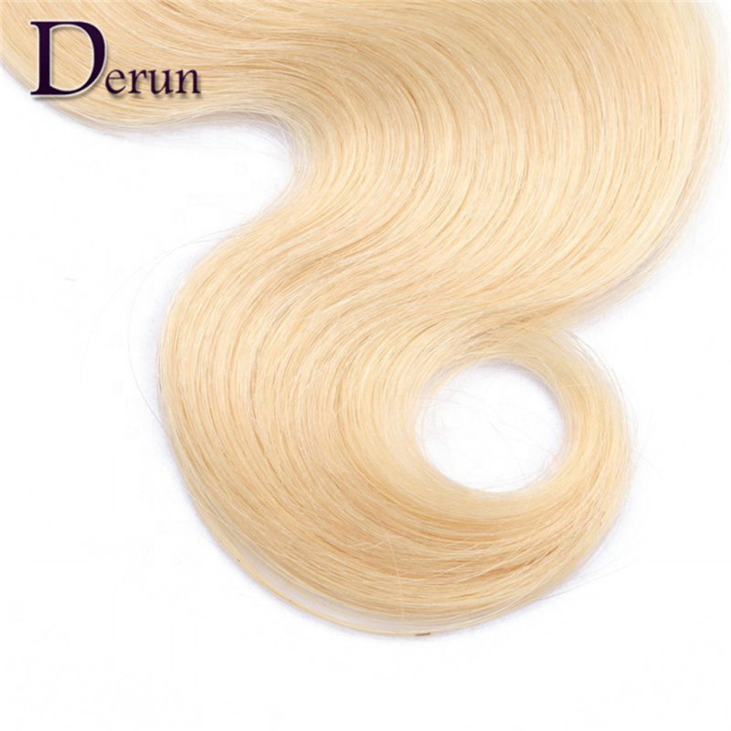 Top quality blond 613 color body wave virgin cuticle aligned hair 